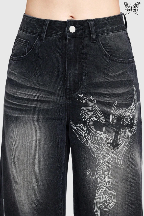 FRØNTL1NE GRUNGE JEANS