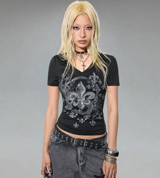 Deadflower V-Neck Tee