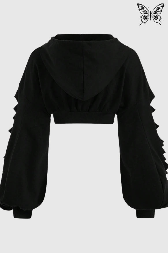 Z1PPED D0WN HOODIE