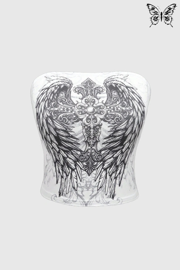 BL4SPHEMY W1NG BUSTIER