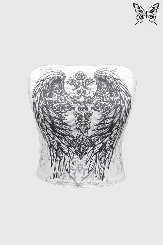 BL4SPHEMY W1NG BUSTIER