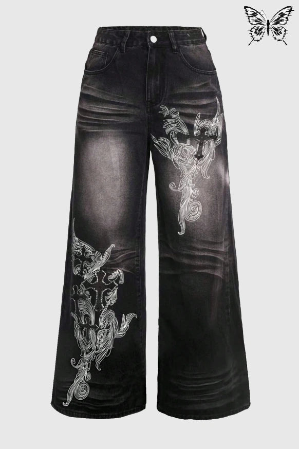 FRØNTL1NE GRUNGE JEANS