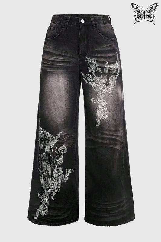 FRØNTL1NE GRUNGE JEANS