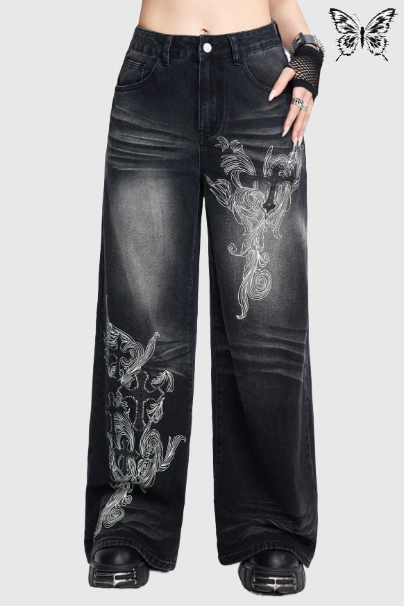 FRØNTL1NE GRUNGE JEANS