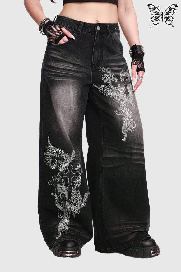 FRØNTL1NE GRUNGE JEANS