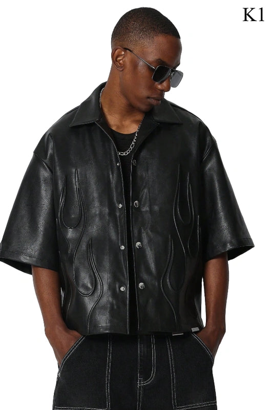 URBAN VIXEN LEATHER SHIRT